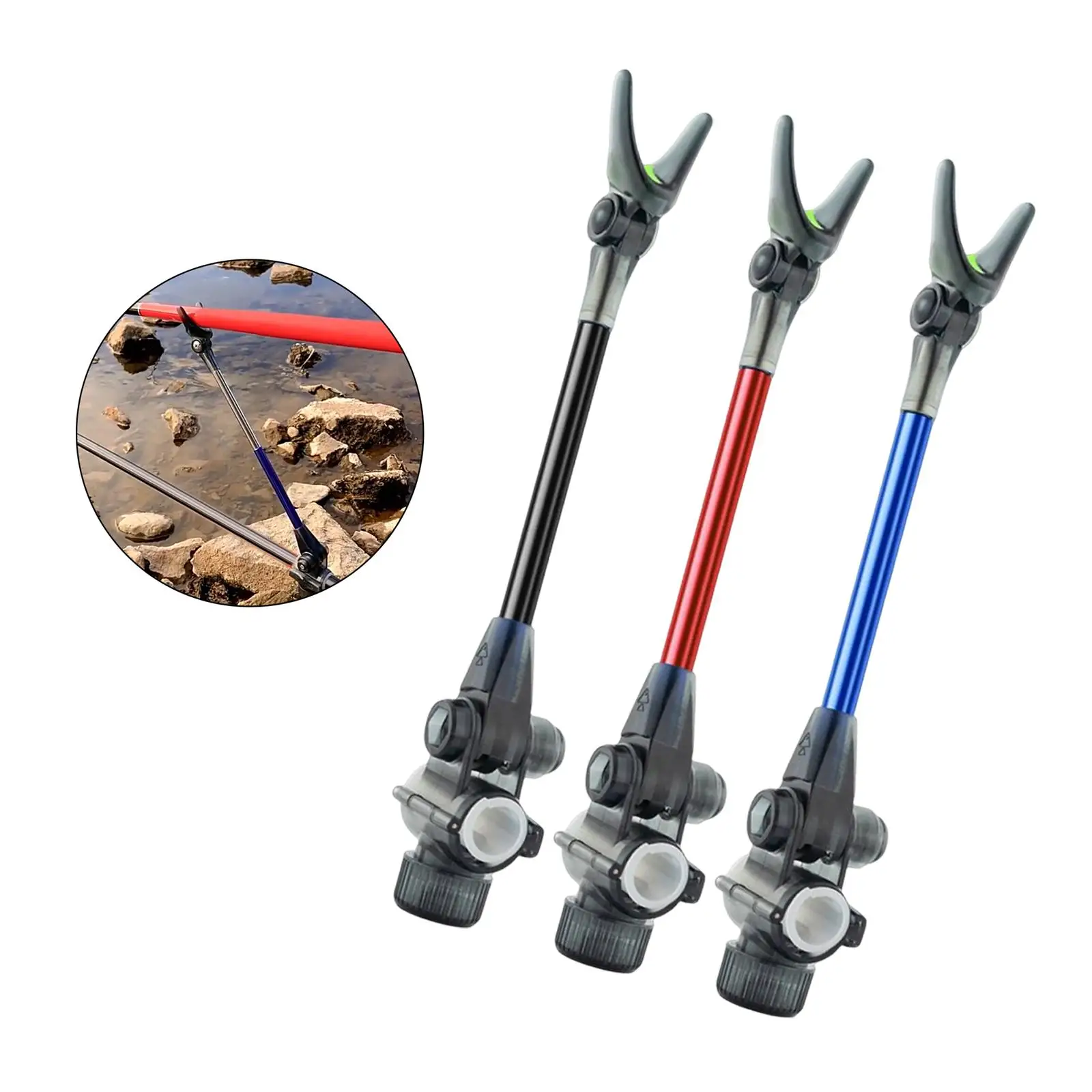 Telescopic Rod Holders for Bank Fishing Fishing Rod Bracket Rack Anti Off Stand Nonslip Support Fish Rod Holder Fishing Tackle