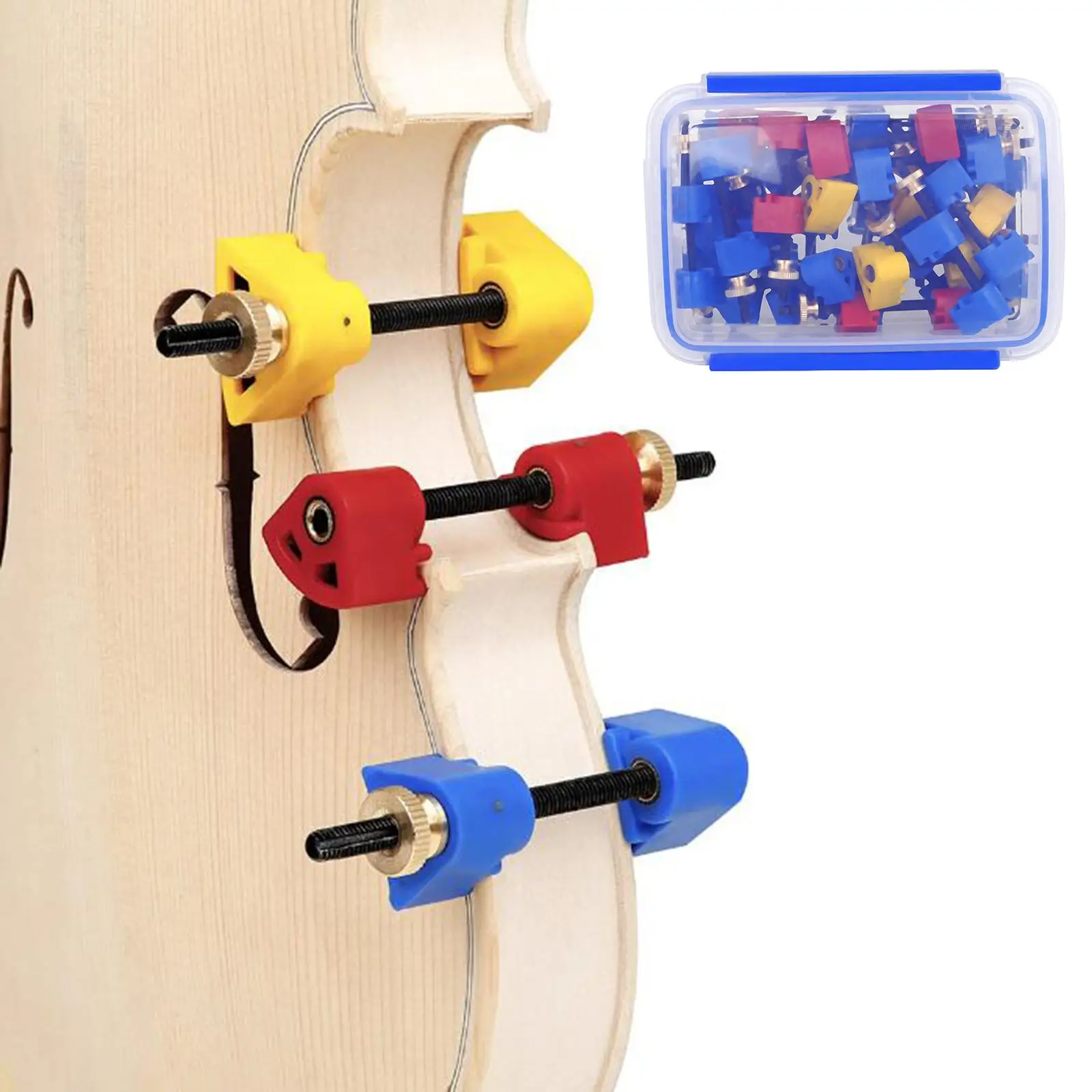 32Pcs Violin Making Tools Musical Instrument Accessories for Violin Maintenance Professional Violin Clip Violin Clamp