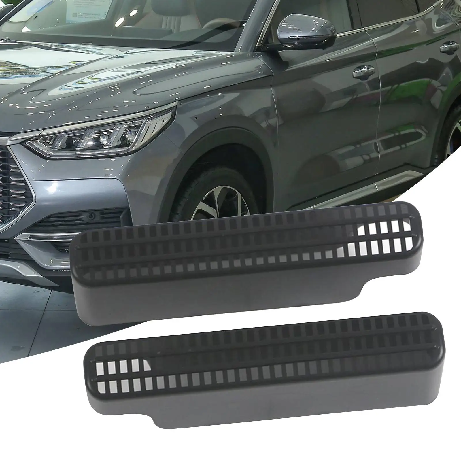 2 Pieces Car Under Seat   Air Vent Cover Car Interior  cessories Vehicles Mesh Protective Cover for Byd Song Plus 2020