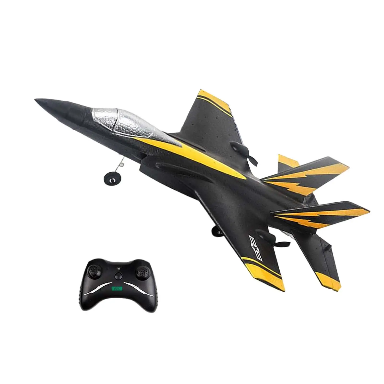 2.4G Remote Control Airplane F35 RC Fighter Glider, Easy to Control Easy Operate Fixed Wing USB Charging Durable for Kids Indoor