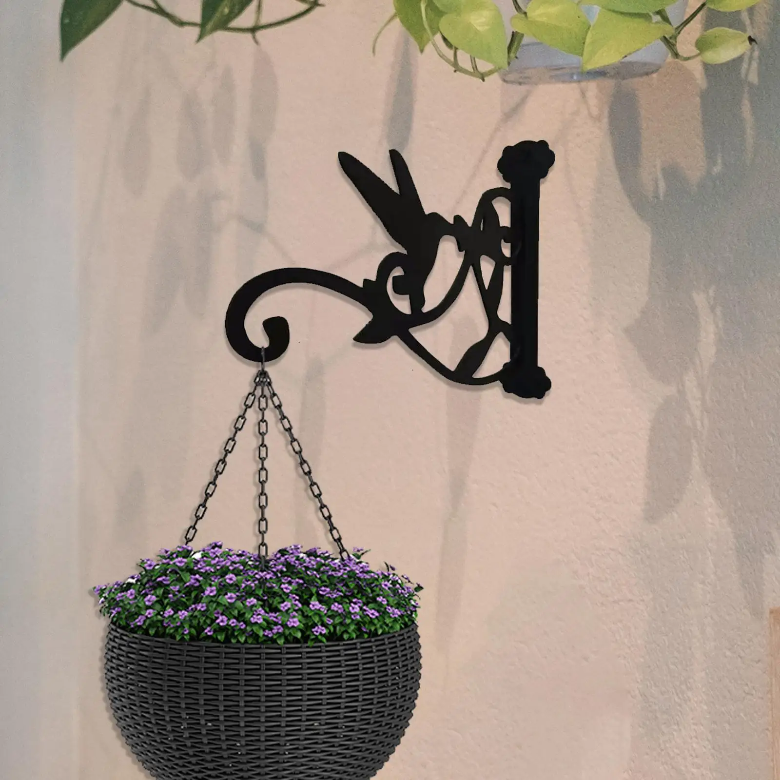 Iron Outdoor Planter Hooks Durable Strong Bearing for Ornaments Window Outdoor Lanterns