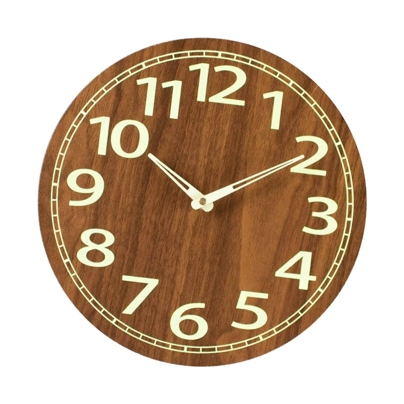 Luminous Wall Clock Decorative Light in The Dark Non Ticking for Bedroom