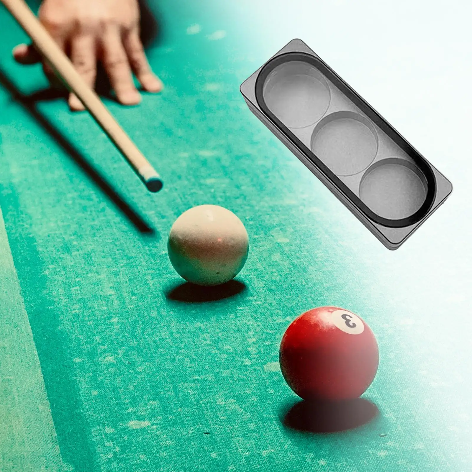 Aluminum Pool Tip Storage Case Chalks Carrier for Billiards Players Portable