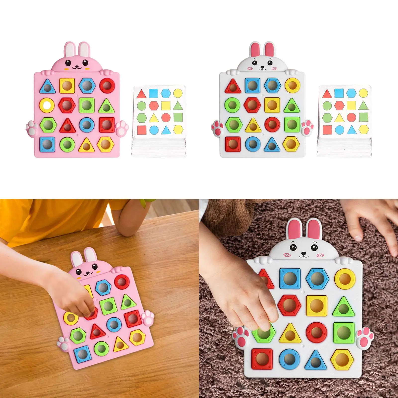 Shape Matching Puzzle Busy Board Shape Color Recognition Educational Toy for Kids Ages 3 4 5 Years Old Boys Girls Gift Preschool