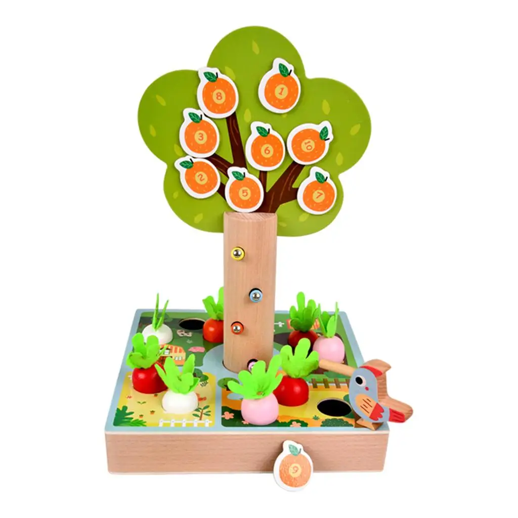 Toddlers Montessori Woodpecker Game Early Educational Toys Catching Insects for Toddler Boys Girls Children Holiday Gifts