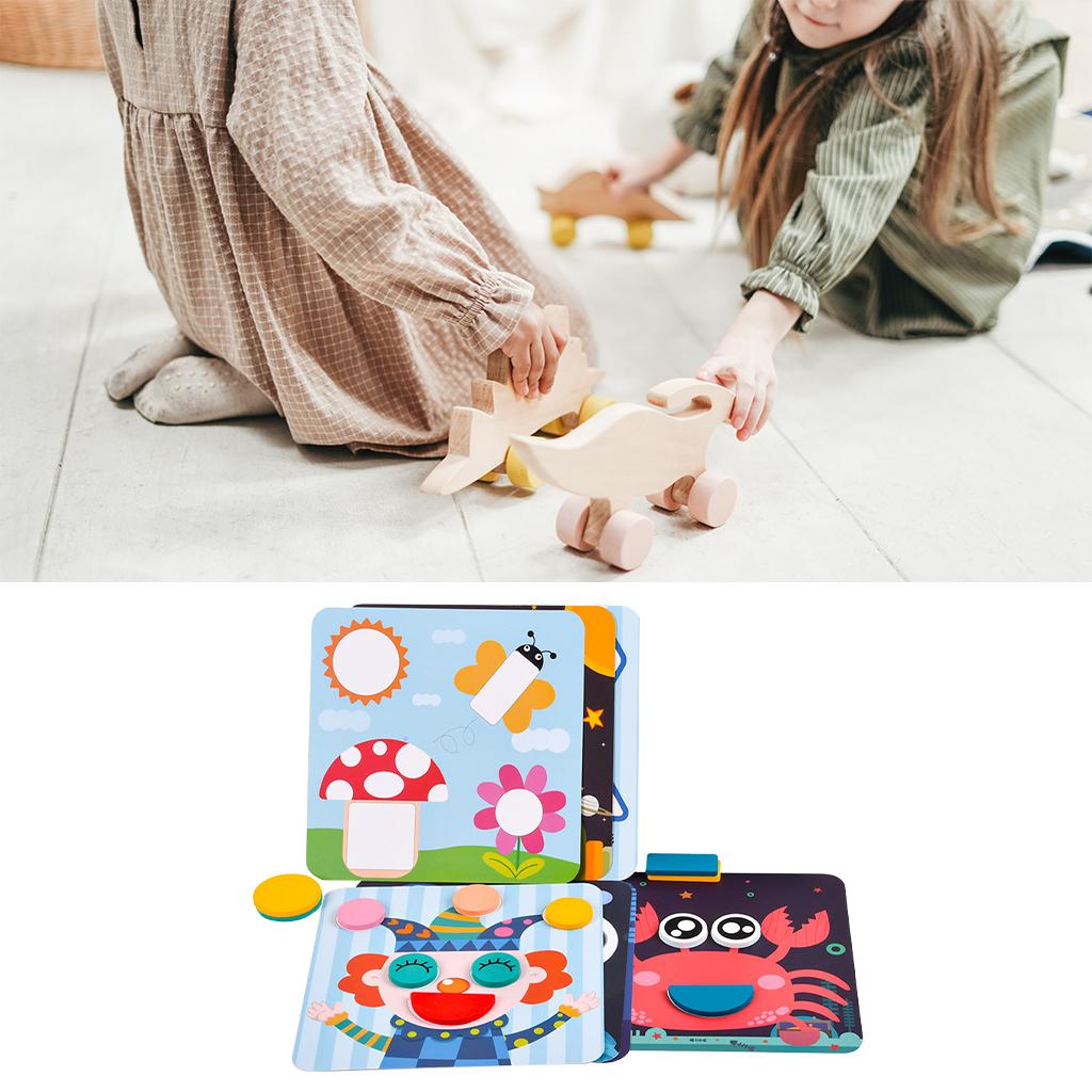 Wooden Toddler Puzzles Montessori Multi-Function Preschool Toys for Toddlers