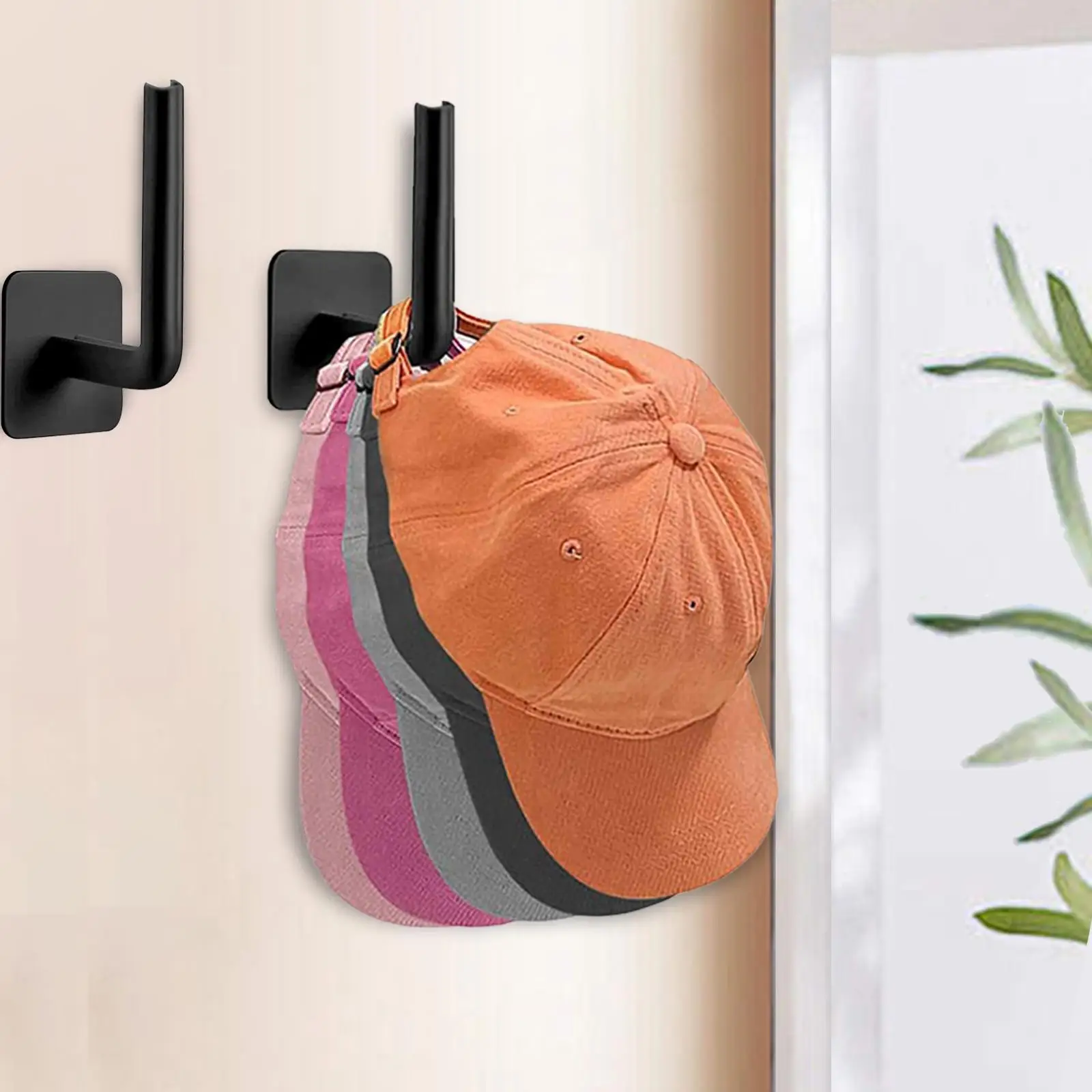 Baseball Cap Organizer Multipurpose Storage Hanging Organizer Modern Hat Hanger for Wall Living Room Farmhouse Entryway Bedroom