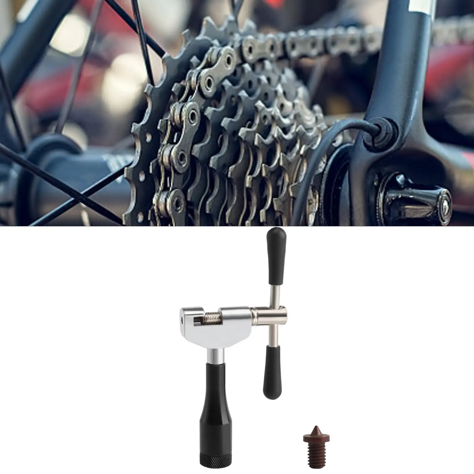 Professional Bike Chain Splitter Breaker Reusable Bike Chain Cutter Bike Chain Extractor for Bike Road Bike Motorbike Repair 