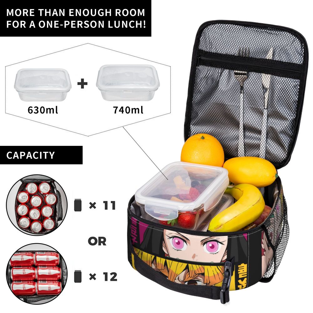 Demon Slayer Insulated Lunch Bag Kimetsu no Yaiba Cooler
