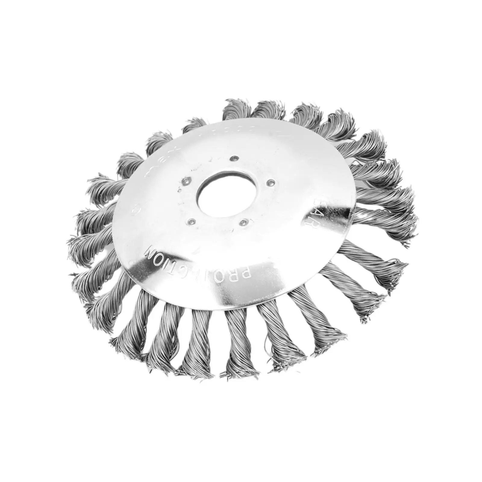 Wire Wheel Steel Brush with 25mm Hole Derusting Heavy Duty Replacement Mower Weeding Tray for Driveway Pavement Joints