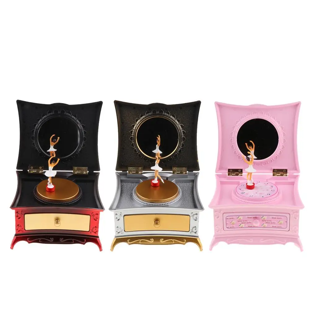 Ballerina music box music box jewelry box for girls with rotating