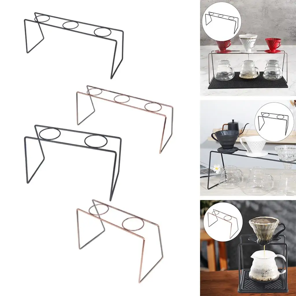 Geometric Coffee Dripper Stand  Multi-Hole Coffee Filter Cup Holder Drip Cup Bracket for Office  Kitchen Supplies