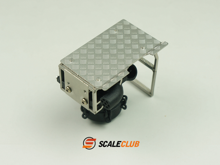 1 Set Scaleclub Modell 1/14 für Iveco Luftfilter Lufteinlass Metall-Treppenstufenmodell – Detail 10