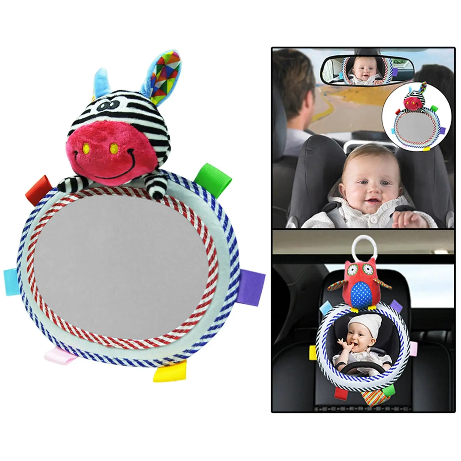 Car Back Seat Mirror Rearview Mirror Easy View Cute Car Baby Mirror Rear Facing Mirrors for Toddler Kids Child Car Back Seat