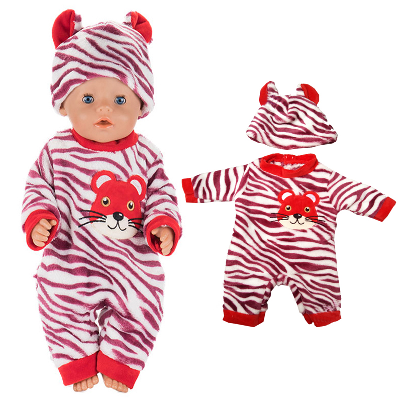 Doll Clothes for 43cm Baby New Born Doll Coat Unicorn Hoodie 17 Inch 18 Inch Baby Bona Doll Dress Christmas Toys Clothes
