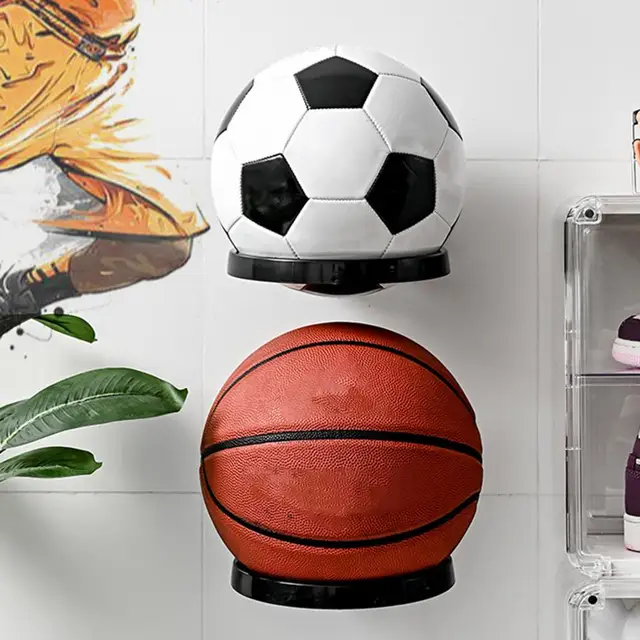 RXIRUCGD étagère de rangement affichage de balle universel basket-ball  Football supports maison mural 