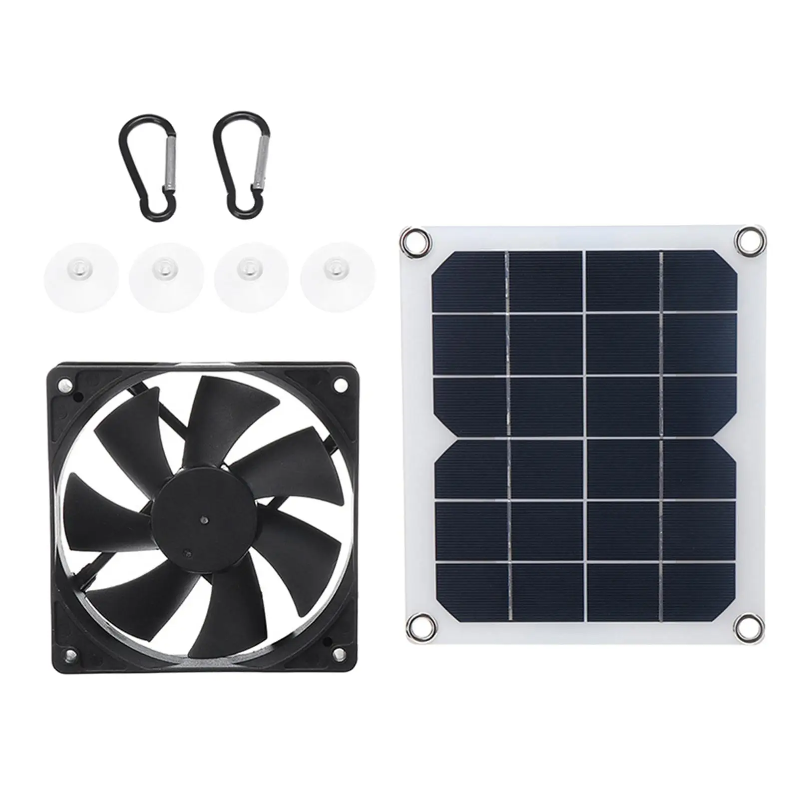 Mini Solar Panel Exhaust Fan Multipurpose Ventilator Portable Lightweight 10W 6V Easy to Install for Car Farmhouse Garage RV