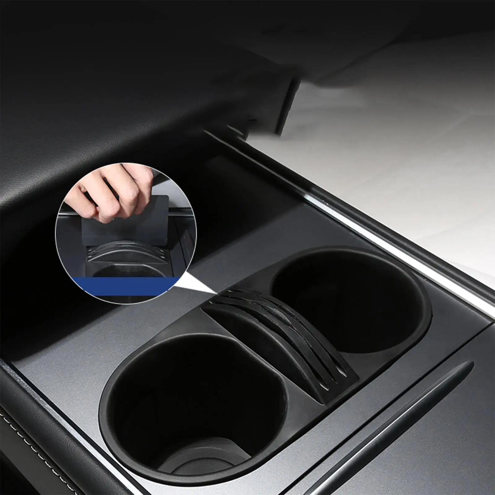 TPE Center Console Cup Holder  for/Y 2021 Interior Decoration