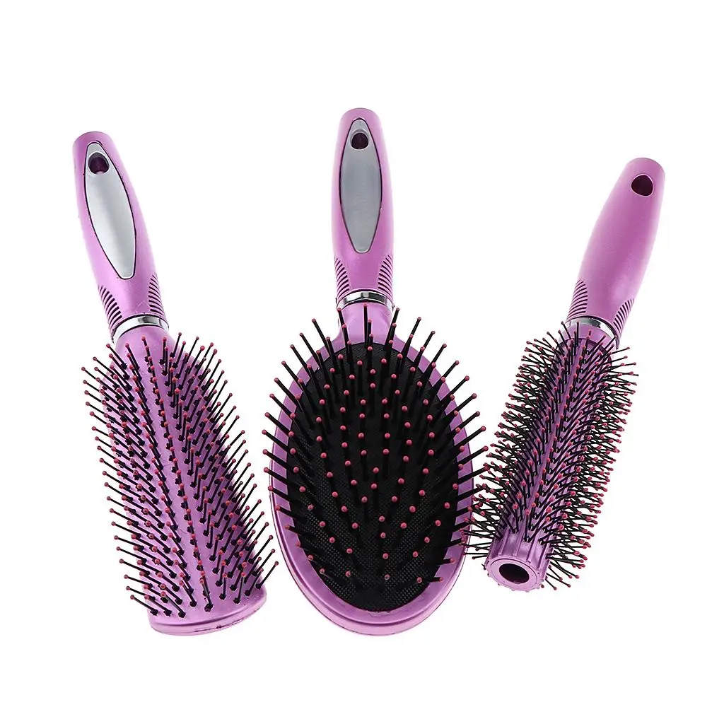 3Pcs/set Professional Detangler Hair Brushes,    Dry Hair - No Snag or Pull