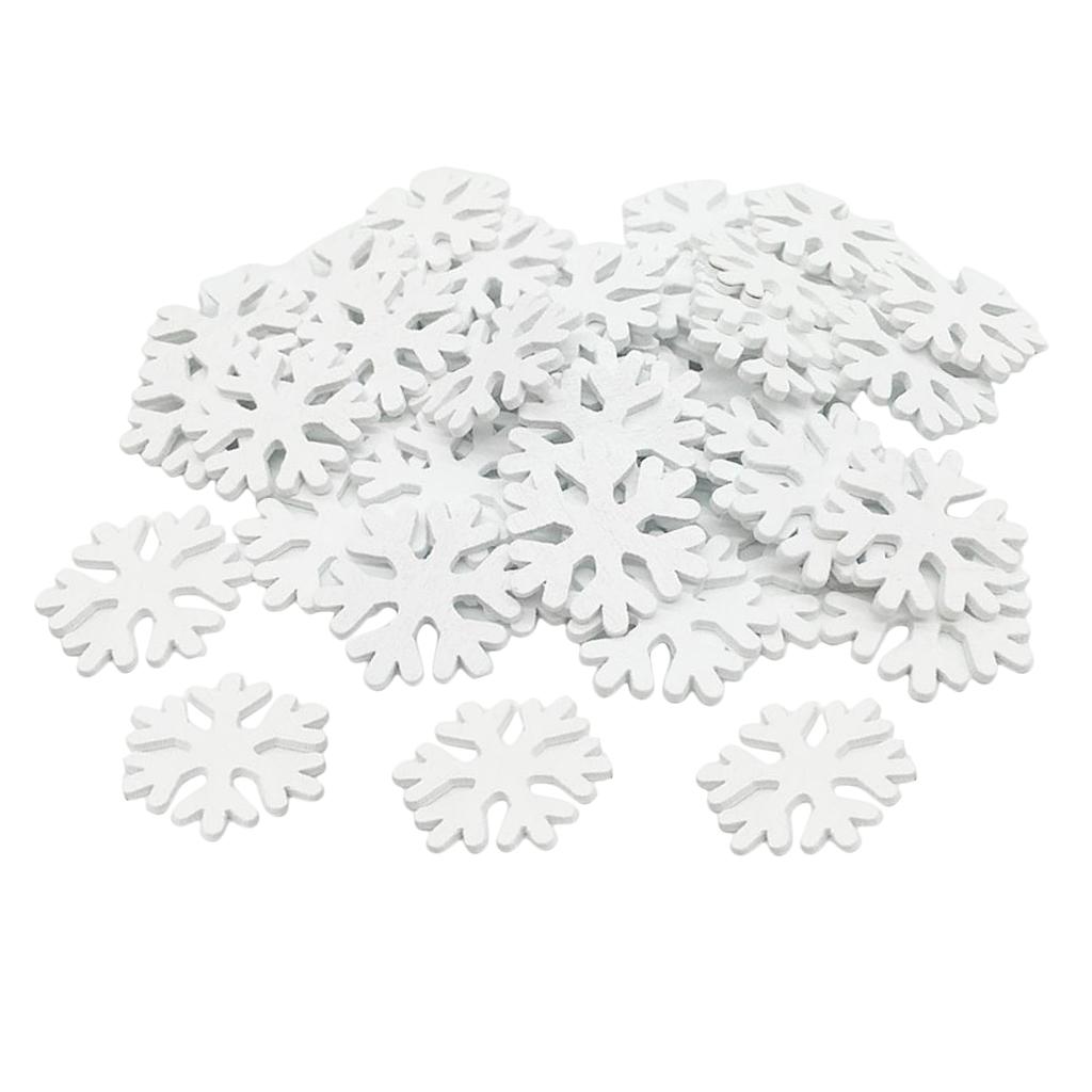 100 Pieces Snowflake Snowflake Decoration Window Decoration 30x30x3mm