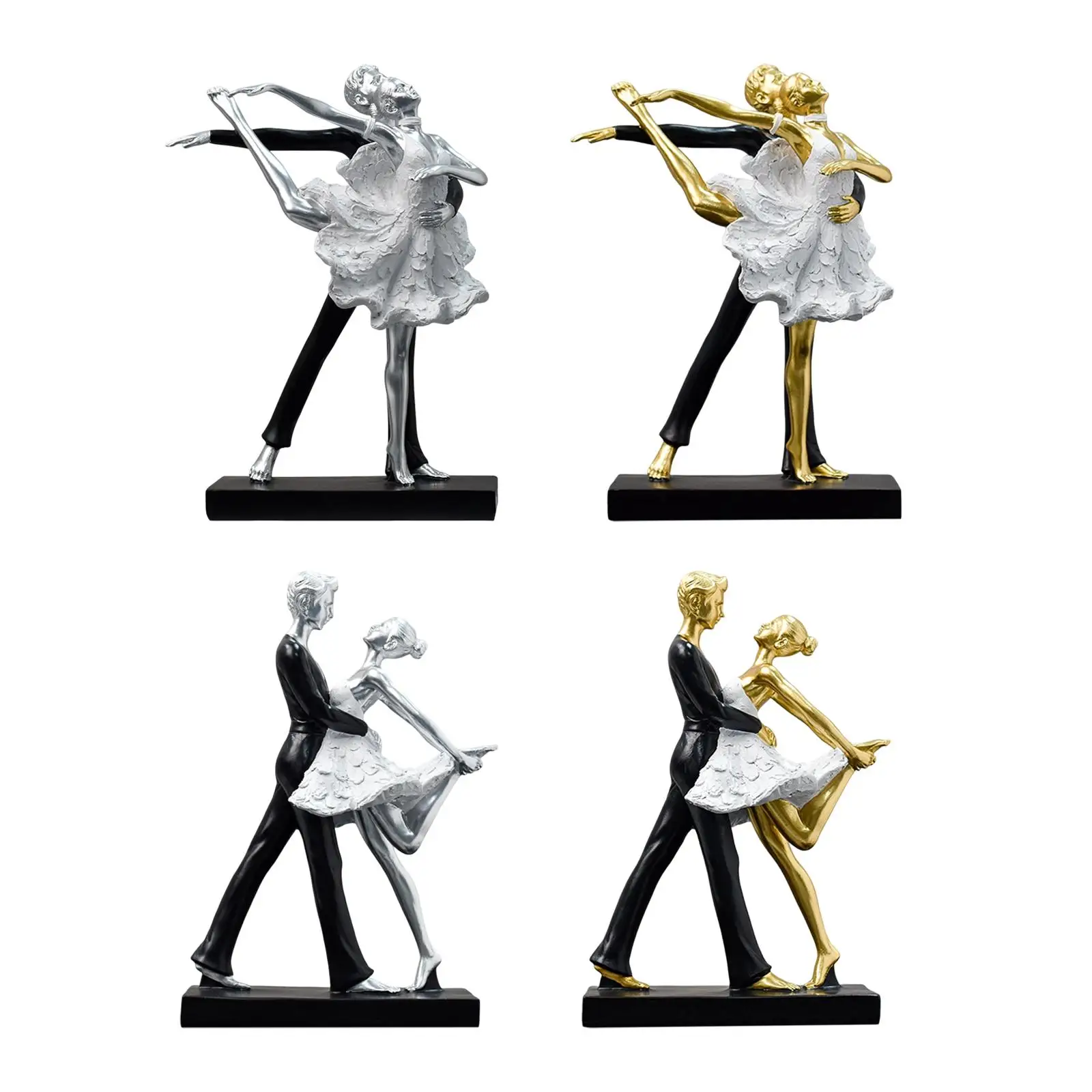 Couple Dancing Sculpture Ornament for Engagement Desktop Ballroom Dancers Ballet Lovers