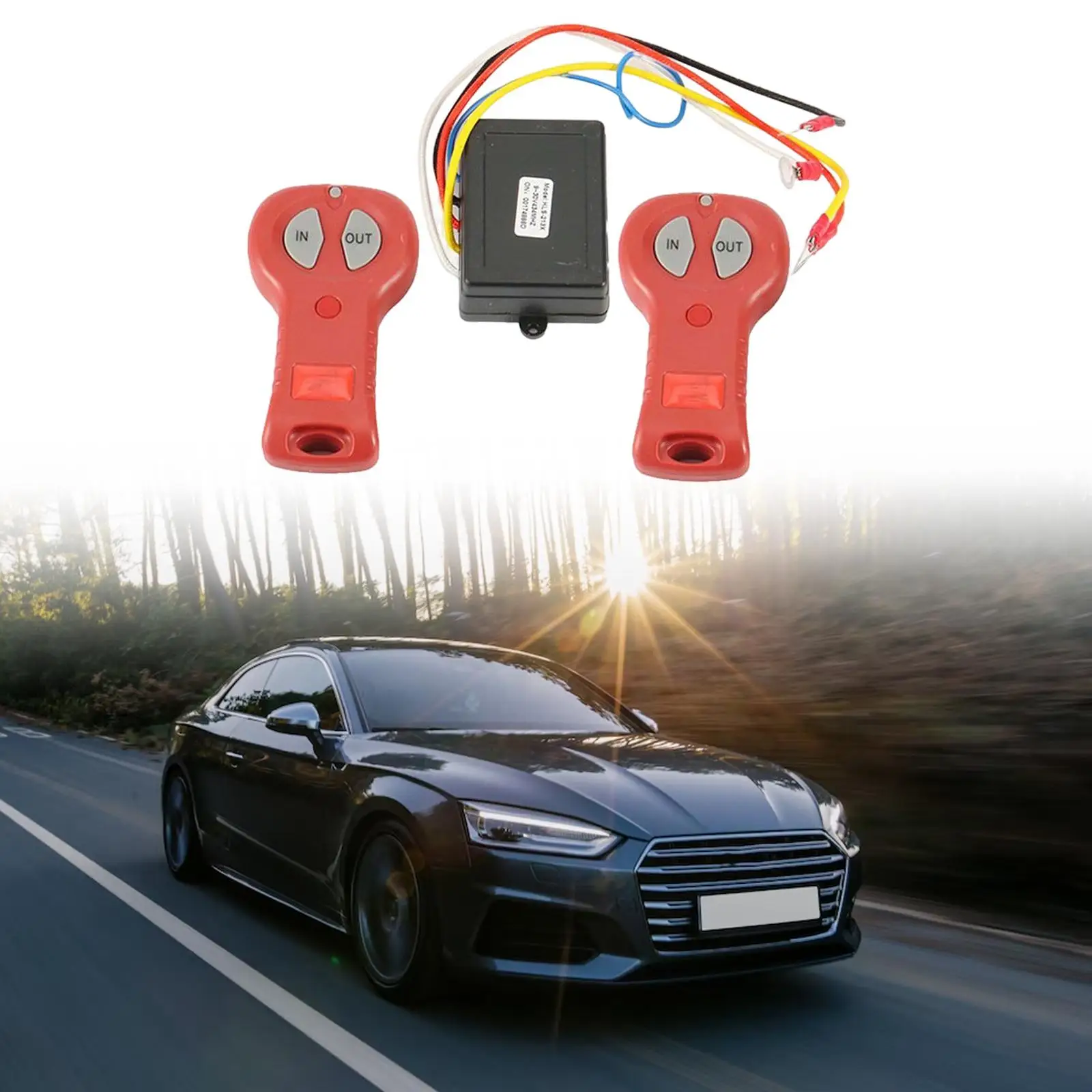 Wireless Winch Remote Control Set/ Winch Remote Receiver for Car ATV SUV