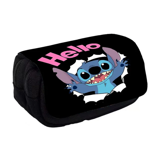 Anime Disney Stitch Large Capacity Portable Pencil Case Cartoon Waterproof  Students Stationery Pencil Pouch School Supplies - AliExpress
