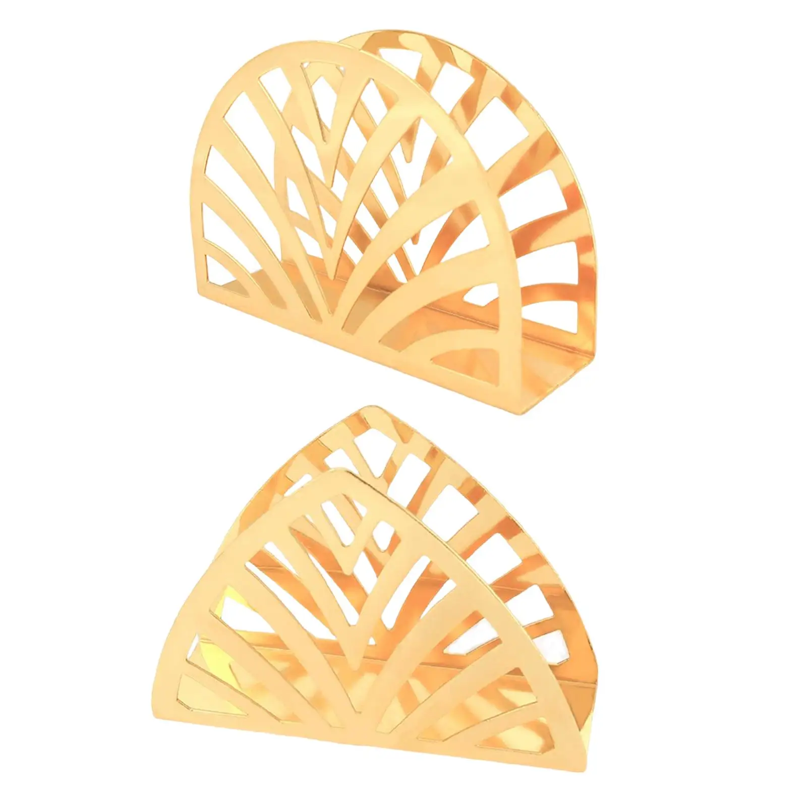 5x3.5 Inch Shiny Gold Decorative Napkin Holder for Tables Restaurant and Bar Decor Tabletop Freestanding Tissue Dispenser - Gold-spiral Buruis 2 Pack Modern Paper Napkin Holder Kitchen 