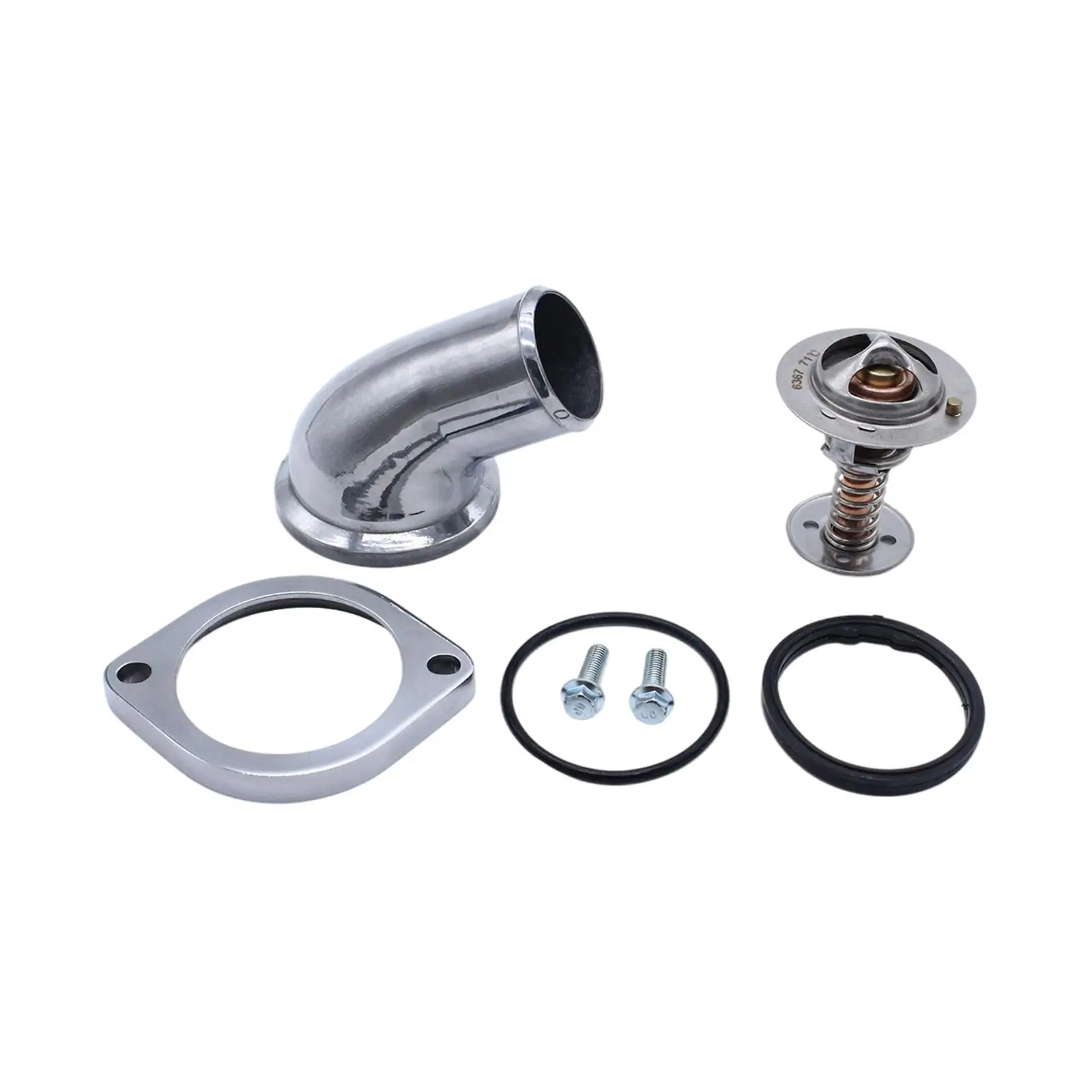 Automobile 45  Water Neck   Housing Chrome Aluminium Fit for  V8 (Ls-Based) Replaces Durable Accessories Spare Parts