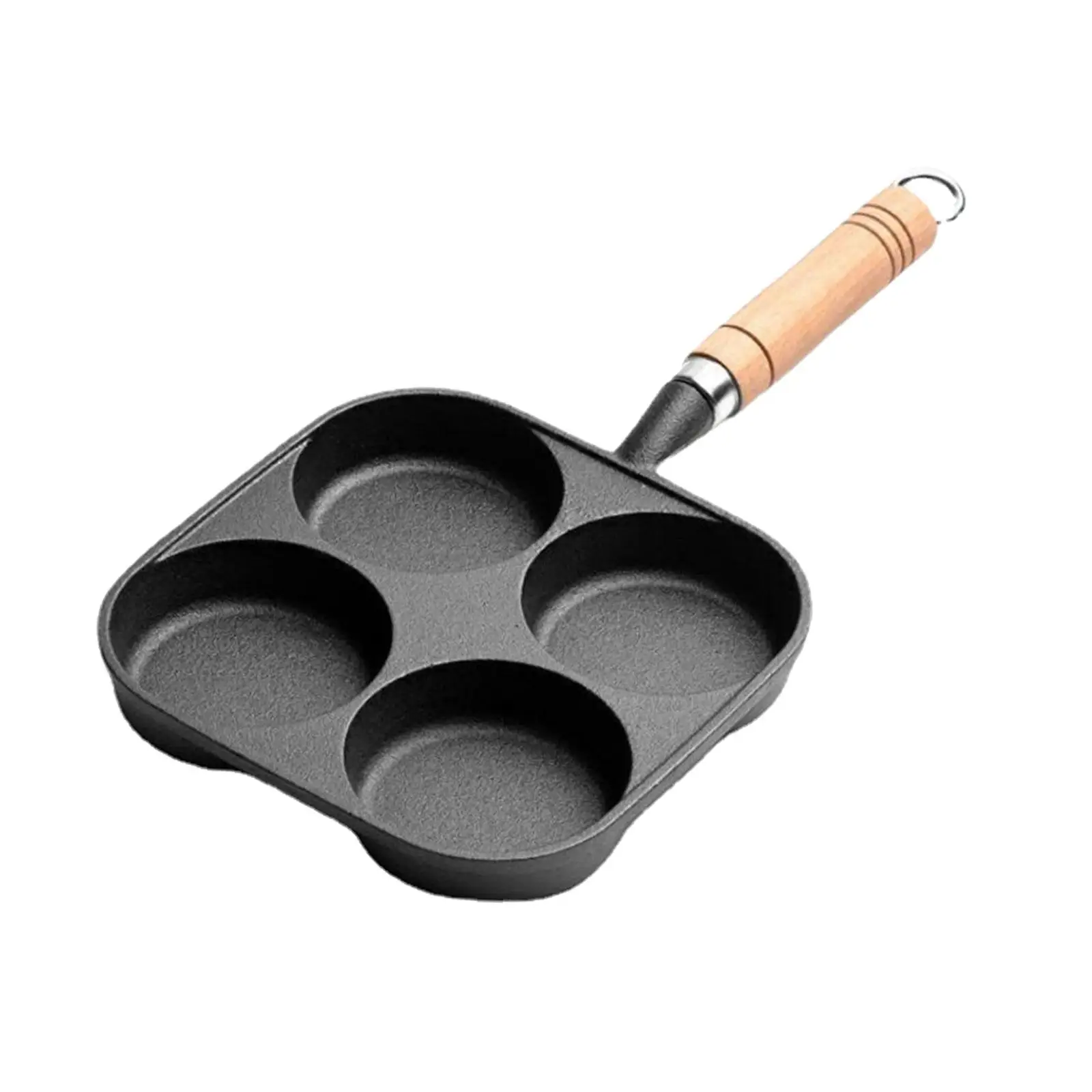 Nonstick Frying Pan Suitable for Gas and Induction Cooker Cookware Iron Skillet Even Heating Egg Frying Pan for Camping Burger