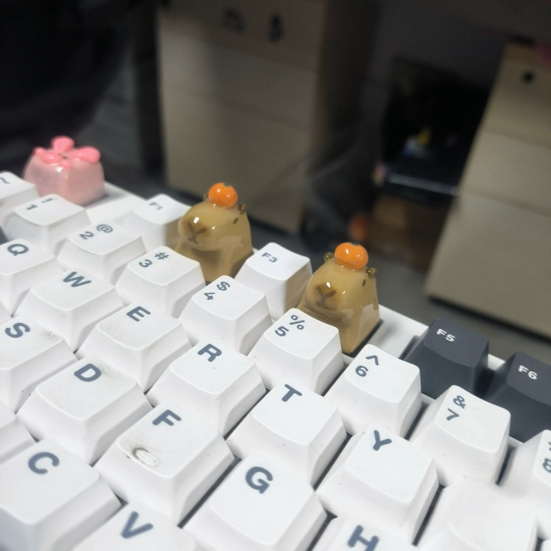 ECHOME-Cute Capybara Keycap, Anime Key Cap, 3D