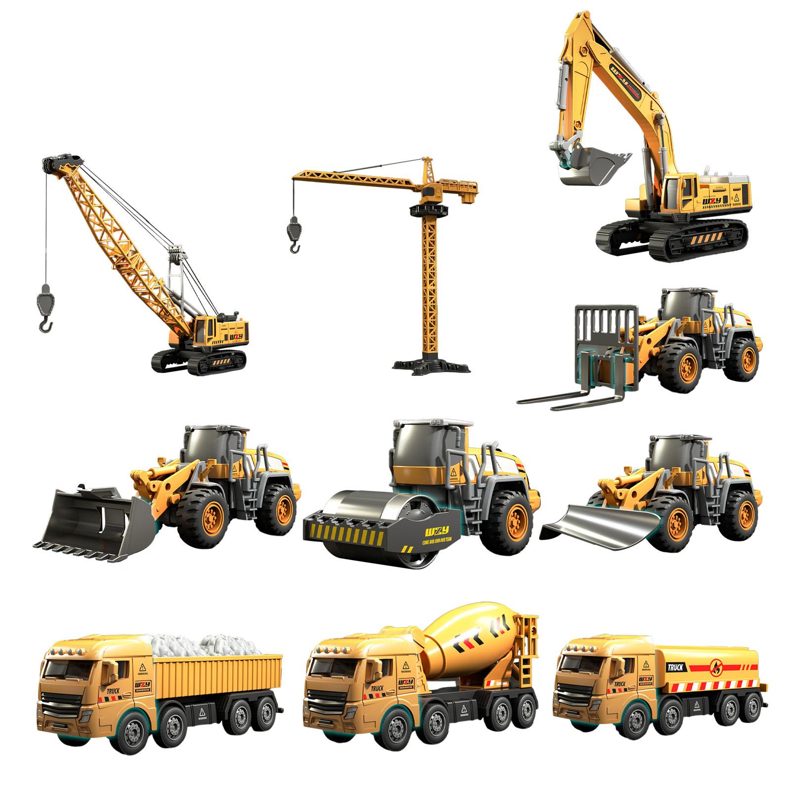 Engineering Vehicles Construction Toy Diecast Model Vehicle Small Construction Vehicles for Children Toddlers Birthday Gifts