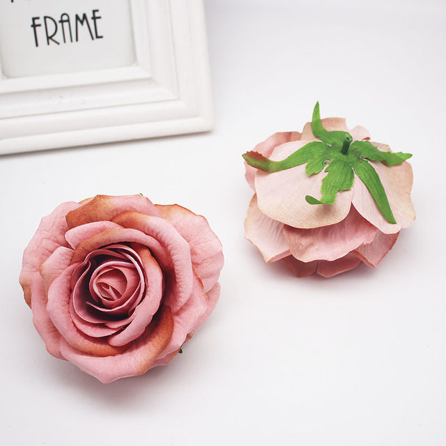 10 grandi teste di fiore grandi rose di velluto per la creazione di fiori  vintage artificiali di qualità Wedding Decor artigianato fai-da-te Rose  finte -  Italia