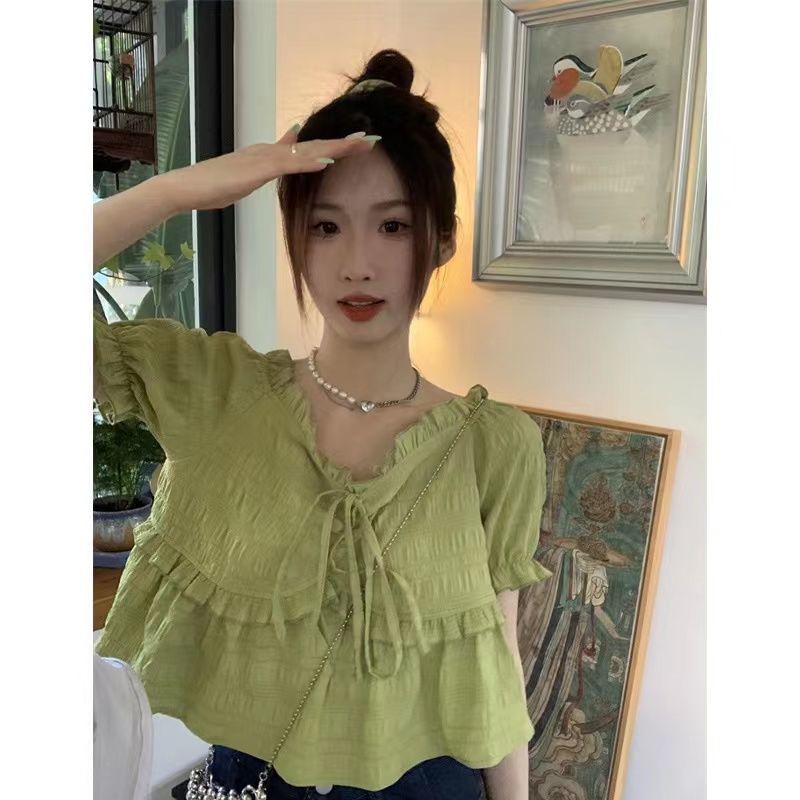 kawaii menina blusa verão recortada camisa para as mulheres coreano moda topos roupas cardigan bonito croptop japonês harajuku