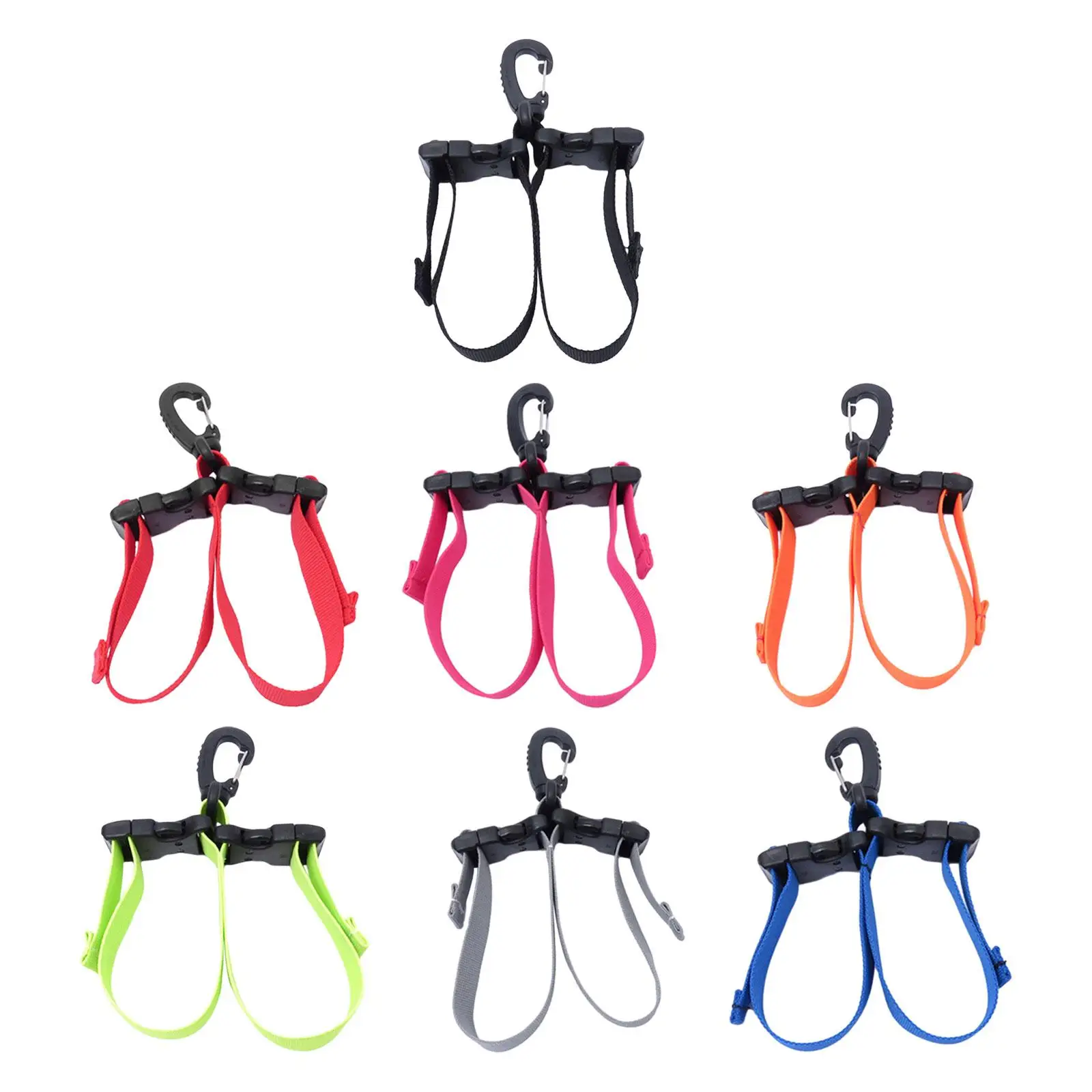 Diving Fins Strap Adjustable Universal Hanging Buckles Double Buckles Scuba Fins Strap Quick Release Buckles for Swimming Adult