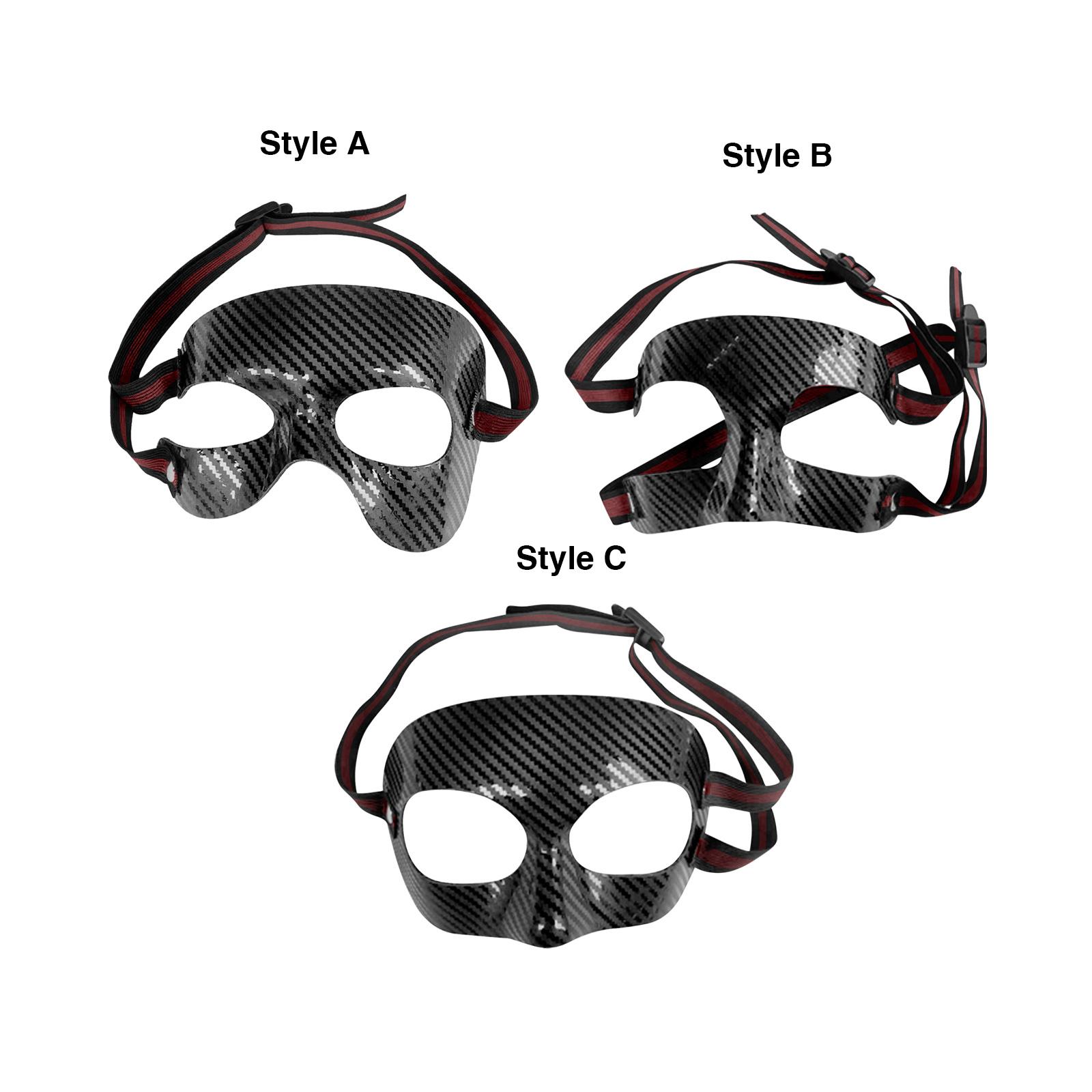 Adjustable Basketball Mask Face Protector Facial Cover Breathable Exercise Nose Guards Face Shield Mask for Women Men Gym