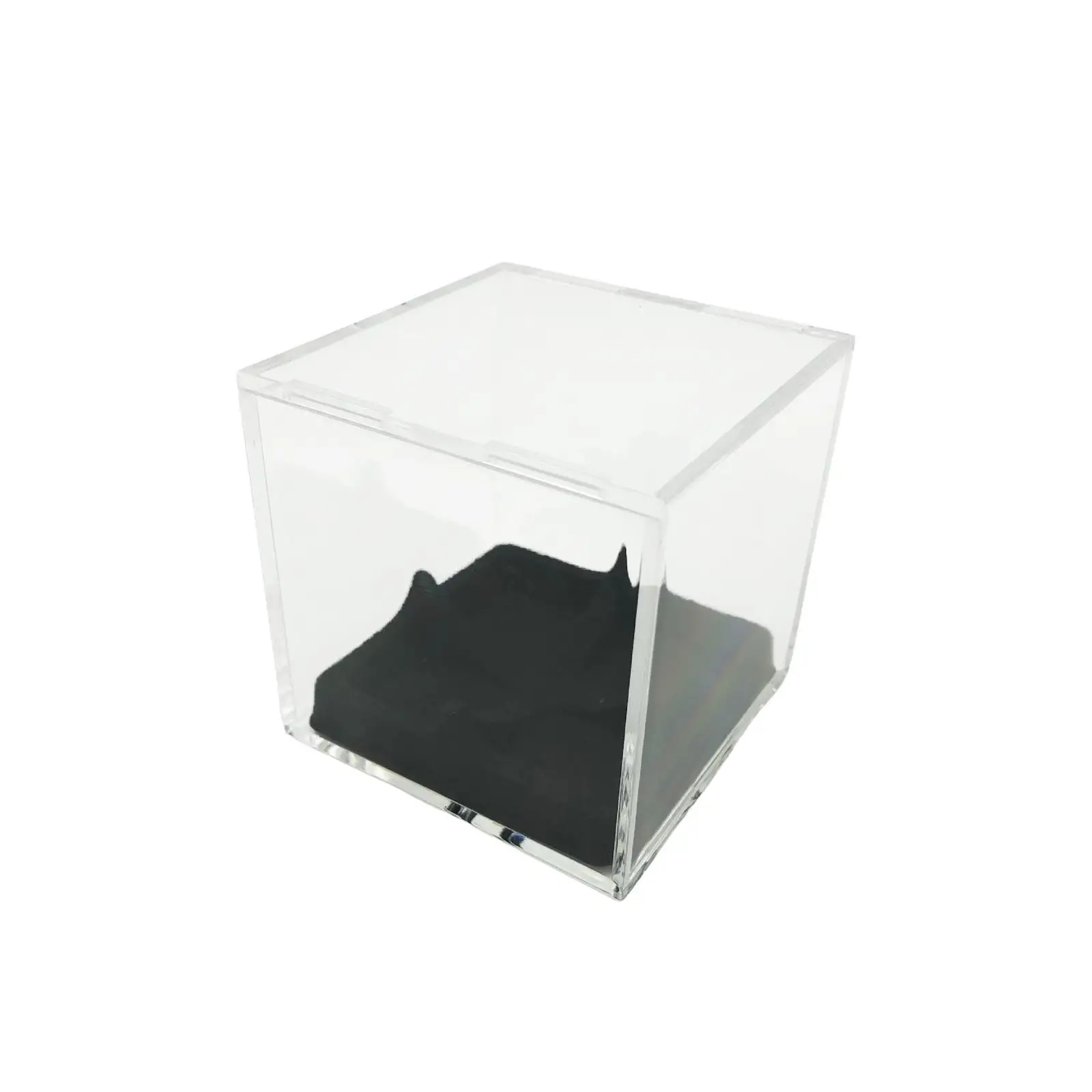Clear Square Display Case Hobby Visual Acrylic Box for Display Baseball Display Case for Doll Office Trophie Jewelry Hotel