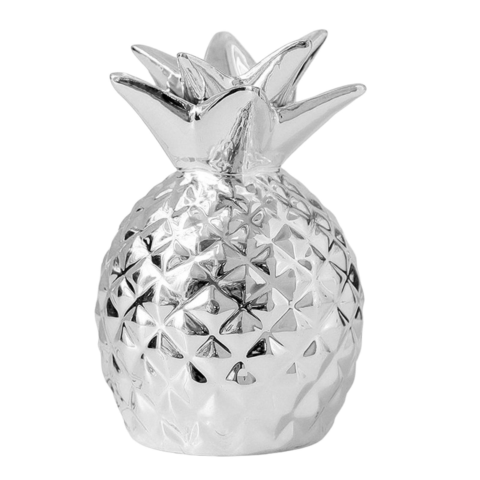 Pineapple Shape Money Box Storage Cans Saving box Decoration Sculpture Holder for Theme Party Apartment Office Bedroom