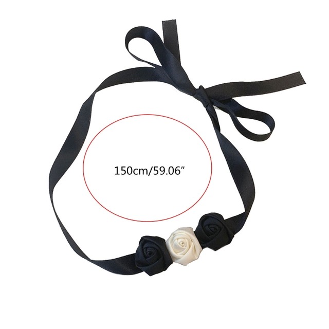 Fashion Ribbon Necklace Chokers For Women Neckband Collar Flower