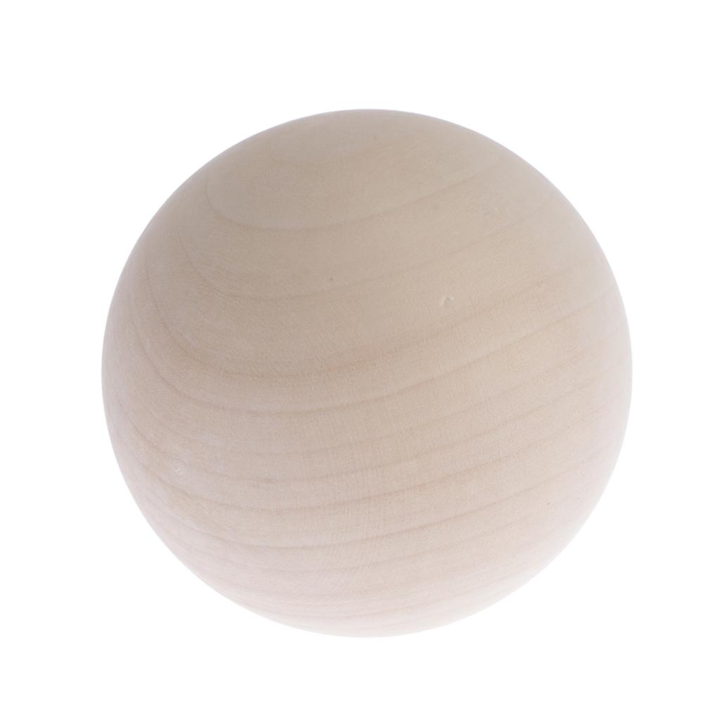  Natural Wood Balls Beads Hardwood Balls Solid Crafts Making
