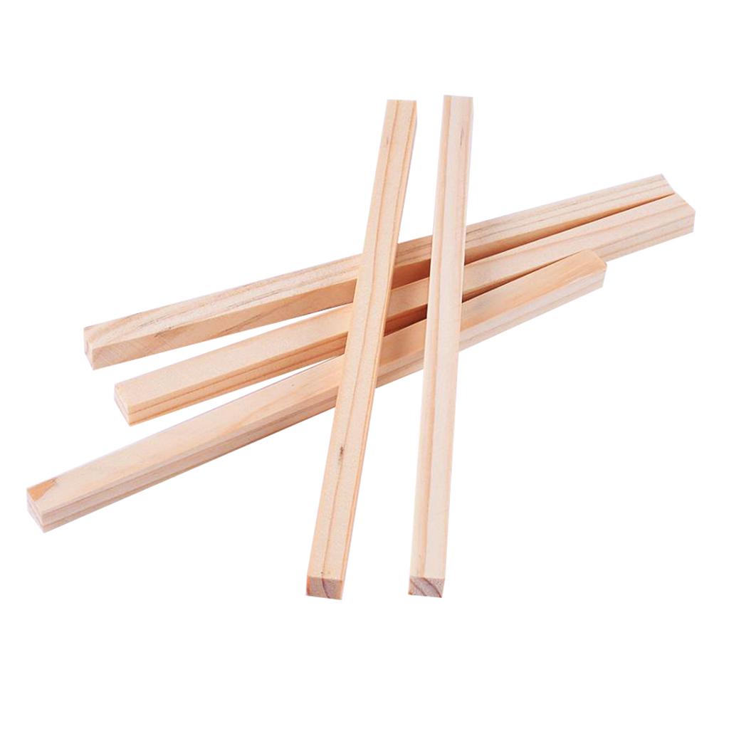 5x5x250mm Smooth Square Pine Wood Sticks Woodcraft Woodcraft Chopsticks