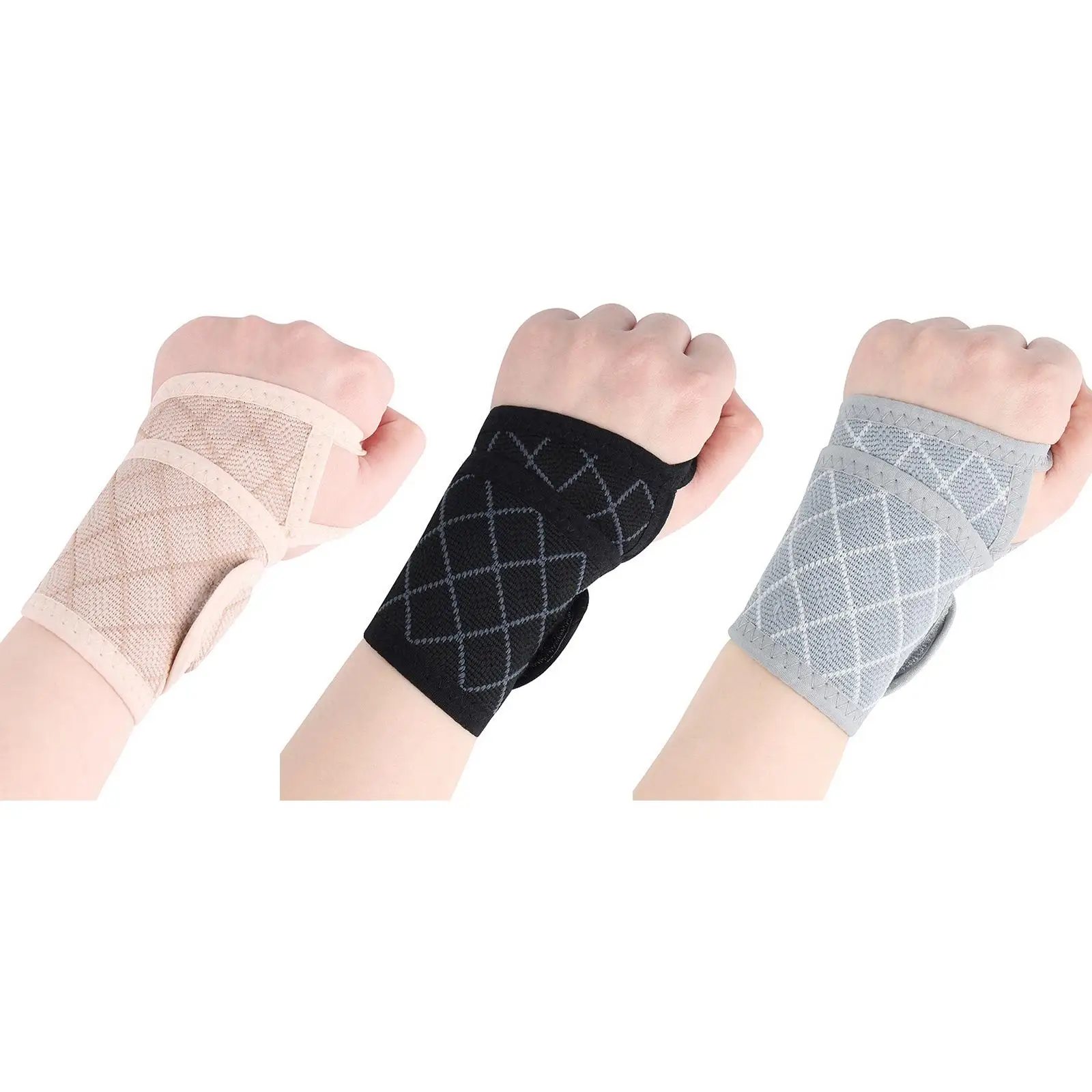 Wrist Compression Strap Sport Supporting Wrist Brace, for Biking,Running Nylon Spandex Material Accessory Easier wearing Yoga
