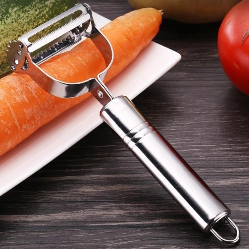 Description Picture 3 of itemHigh Quality Stainless Steel Potato Cucumber Carrot Grater Julienne Peeler Vegetables Fruit Peeler Vegetable Slicer