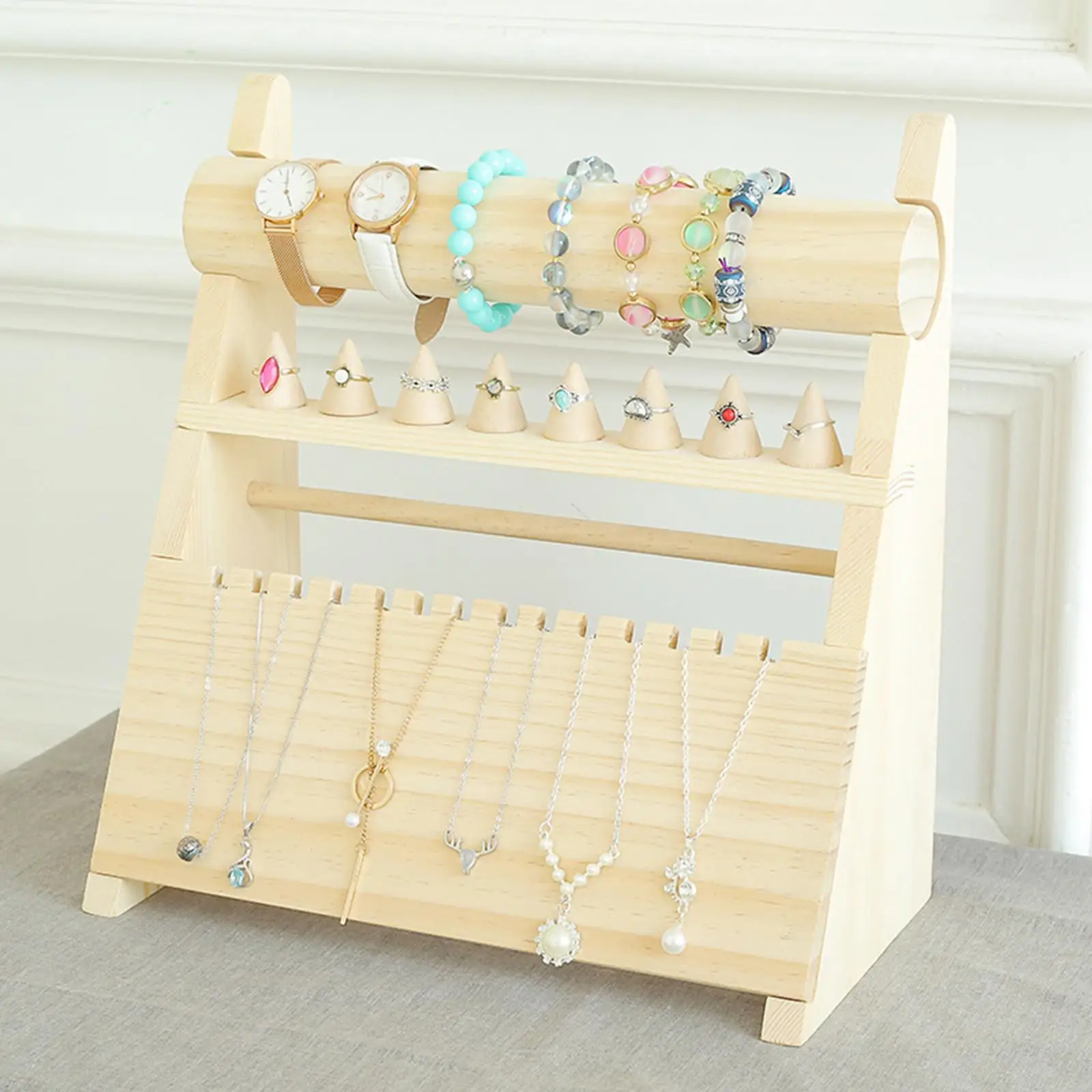Jewelry Rack Detachable Ornament Necklace Earring Bracelet Ring Supplies for Home