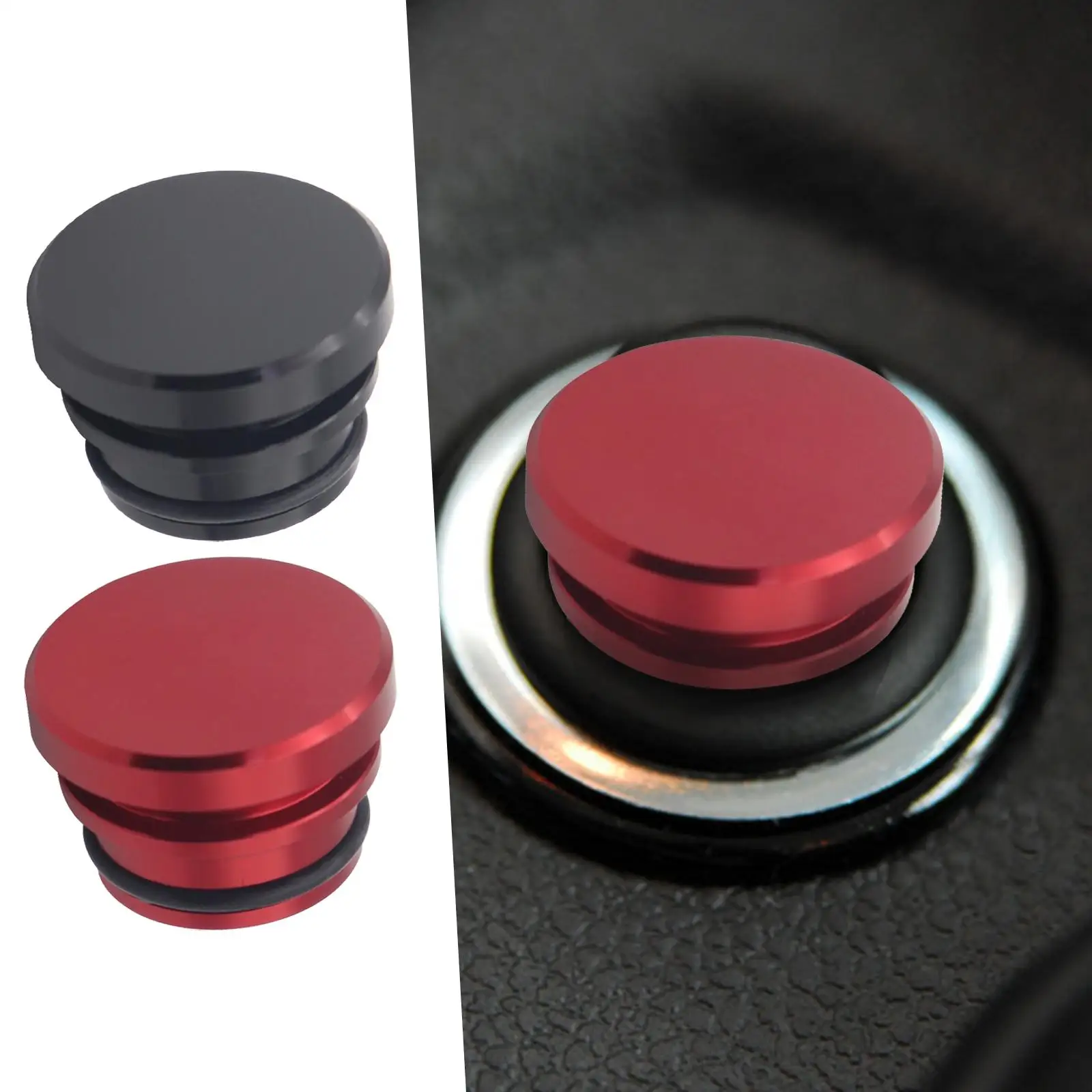2 Pieces Cigarette Lighter Cover Cap Easy Installation Quality Dash Power Outlet Covers Car Accessories for Car Truck SUV
