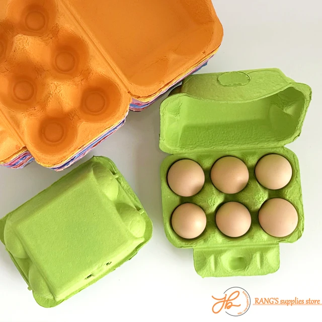 Ioffersuper 60 Packs Egg cartons, Plastic 6 Egg carton clear Eco