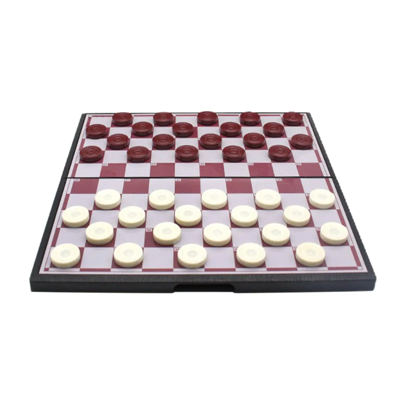  inch Magnetic Checkers Board Game Foldable Checkers Board for children fun