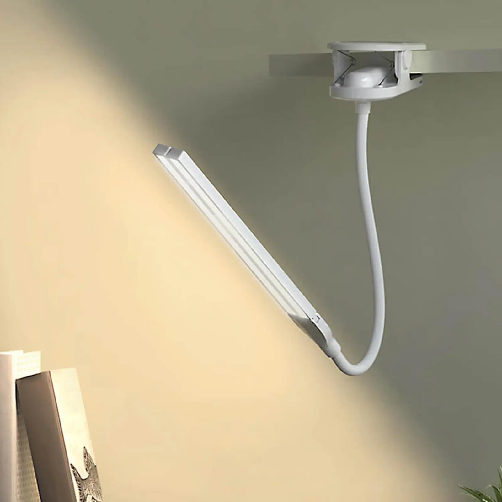 LED USB Reading Light Clip-On Beside Bed Table Desk Lamp for Office Home