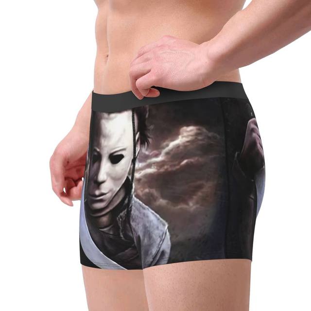 Male Sexy Halloween Horror Movie Michael Myers Underwear Boxer Briefs Men  Breathbale Shorts Underpants, Myers Underwear