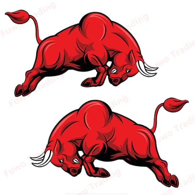 Car Stickers Angry Spanish Bull Red Waterproof Sun Protection Window Trunk  Motorcycle Decals Pvc,18cm*15cm - Car Stickers - AliExpress